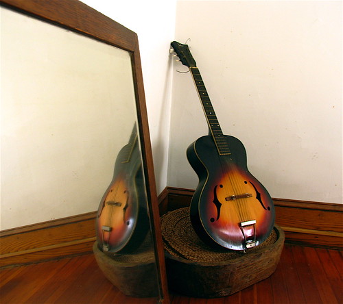 guitar and mirror