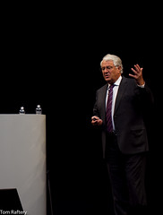 Hasso Plattner keynoting the Sapphire Now conference