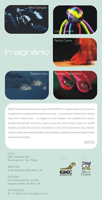 Convite Exposio Imaginrio by Lcia Cavalcanti