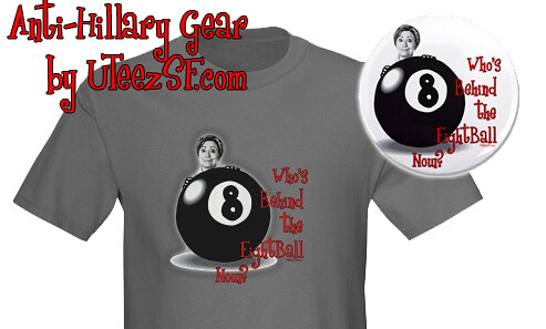 Anti Hillary Behind the Eight Ball T-shirt