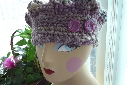 FO: Crochet handspun beret