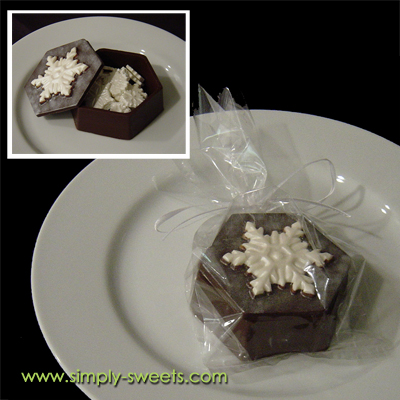 snowflake chocolate box