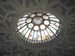 Stained Glass dome ceiling in HoF