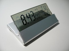 Foldable See-Through LCD Clock