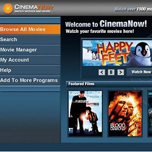 CinemaNow  For Windows Media Center