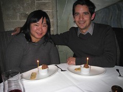 Laura & Ryan and their birthday sorbet. (01/16/2008)