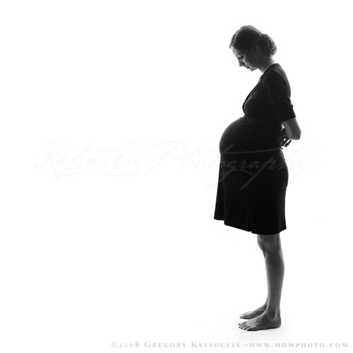 Maternity Portrait in silhouette