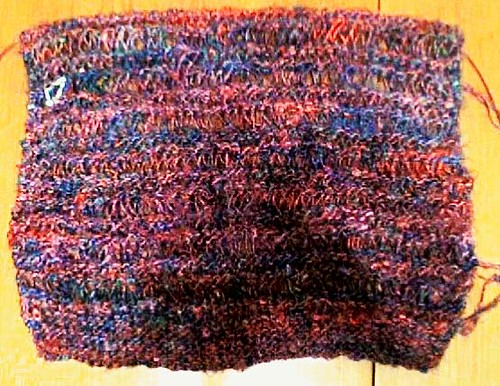 Drop Stitch Scarf in Recycled Silk
