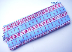 Blue and Pink Measuring Tape Case