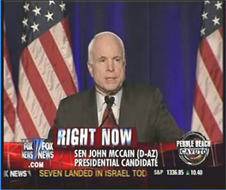 Fox News Labels John McCain A Democrat