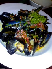 Mussells marinere from Imagination Restaurant, Wiseman Park Wollongong City Bowls Club