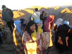 borrowed blankets at Mt. Sinai