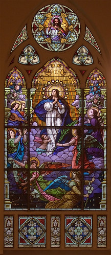Saint Augustine Roman Catholic Church, in Saint Louis, Missouri, USA - stained glass window