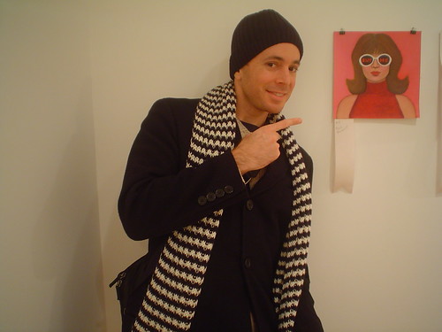 Me in the gallery where I bought this, my frst piece of art!