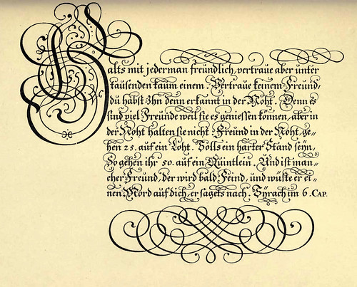39- Escritura gotica germanica de Anweissung zur zierlichen Schrebkunst por B.U. Hoffman 1694