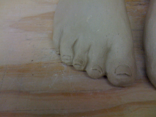 close-up toes