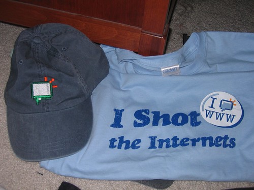 Snap.com Baseball Cap and T-Shirt