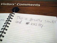 Visitors' Comments Notebook, SAAM