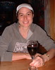 me with Merlot at Applebees