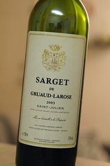 2003 Sarget de Gruaud-Larose, Saint-Julien