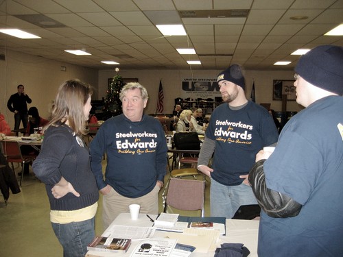 USW canvassers in Des Moines
