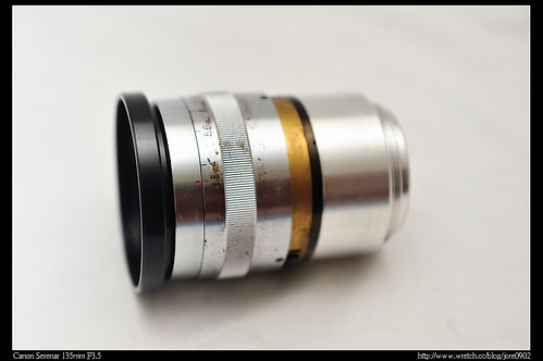 你拍攝的 Canon Serenar 135mm F3.5 I。