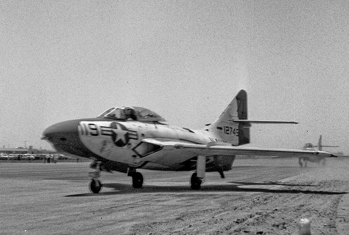 Warbird picture - Grumman-F9F-8-Cougar--July-1957