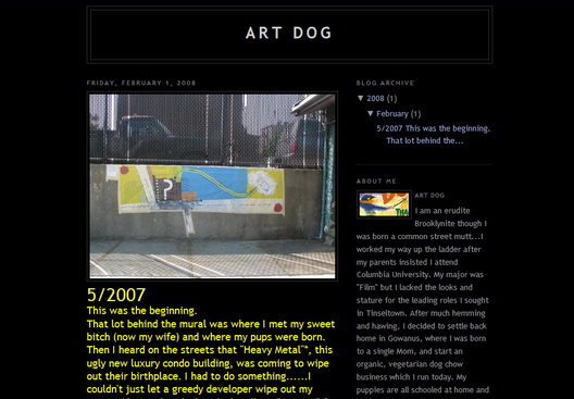 Art Dog Blog