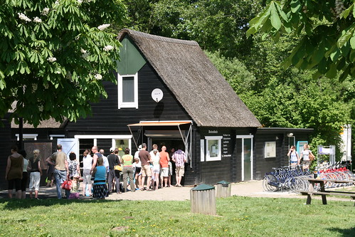 Boat house at Biesbosch visitor center
