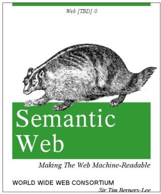 [Fake O'Reilly cover: "Semantic Web: Making The Web Machine-Readable"
