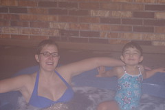 Hanging in the hot tub