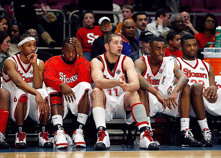 St John's players during loss