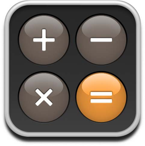 calculator icon countenance