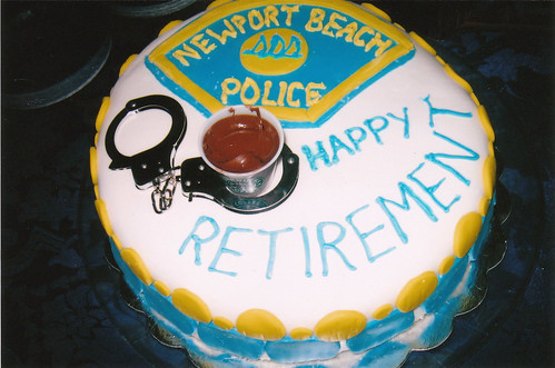 retirement cake. Police Retirement cake