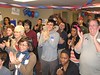 During Obamas Victory Speech at the Phoenix AZ IOWA CAUCUS RESULTS Watch Party