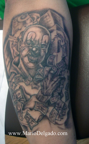 clowns tattoo. Tags: Clown, clown tattoo,