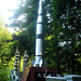 Rocket-shaped tombstone - Okunoin cemetary