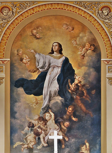 Saint Mary of the Barrens Roman Catholic Church, in Perryville, Missouri, USA - painting of the Assumption