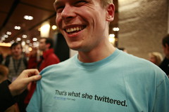 Fun Twitter shirt seen at LIFT