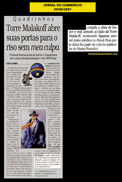 "Torre Malakoff abre suas portas para o riso" - Jornal do Commercio - 30/06/2001