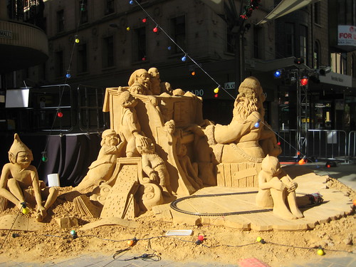 Sand Sculptures in Rundle Mall Adelaide