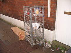 the kfc and some sort of cart rubbish