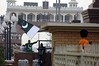 Waving the Pakistan flag