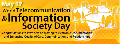 Graphic showing World Information Society Day