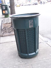 Art deco stylized trash can (waste receptacle), 34th Street Partnership, NYC