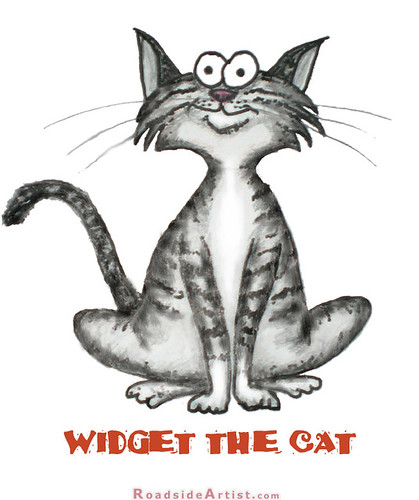 funny cat cartoons. Widget The Cat Cartoon