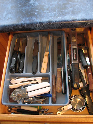knife drawer before
