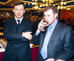 Oleg Deripaska und Roman Abramowitsch