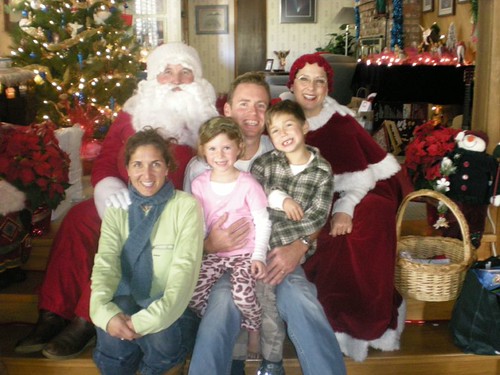 The Ventura Pearces with Santa