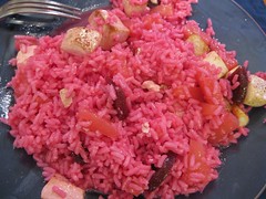 pink rice!